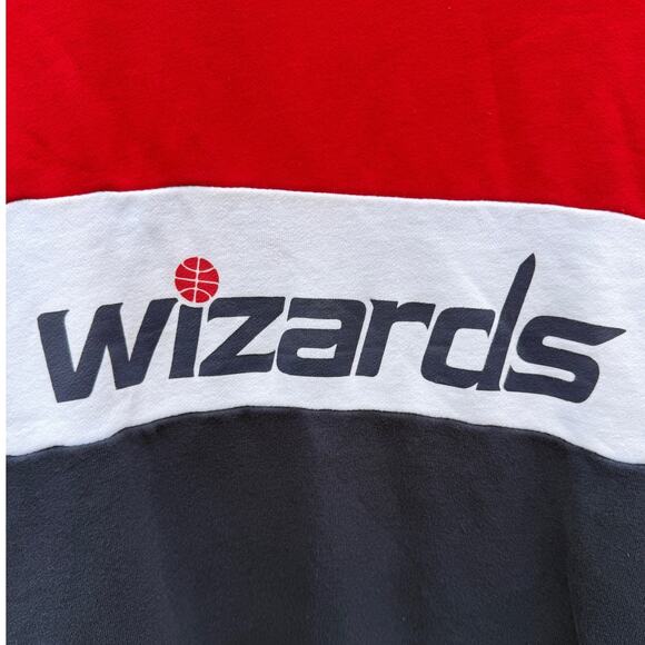 Washington Wizards NBA basketball red white blue striped Hillflint sweatshirt XS - Picture 5 of 5